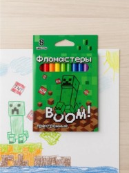 Фломастеры "My Game", 8 цв., треугольные