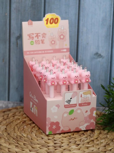 Карандаш "Flower bear", шоу-бокс 24 шт. 