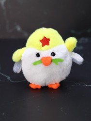 Плюшевый брелок "Chick soldier", white (9 см)