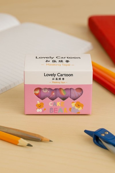 Набор декоративного скотча "Lovely cartoon", pink 