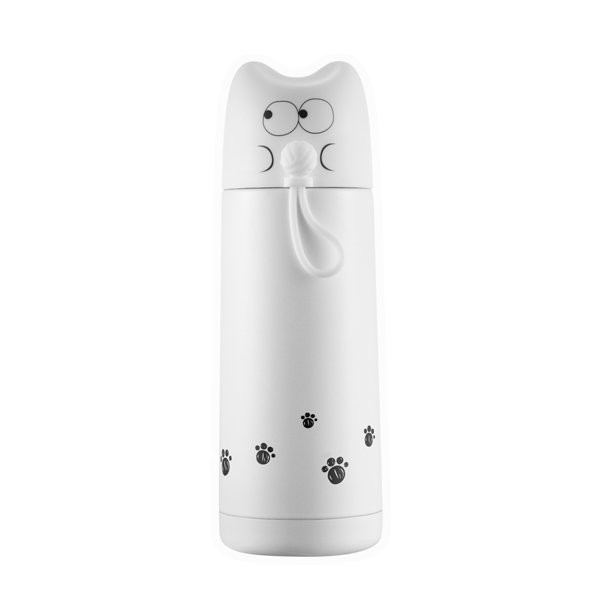 Термос "Кот с клубком", white (370 мл) 