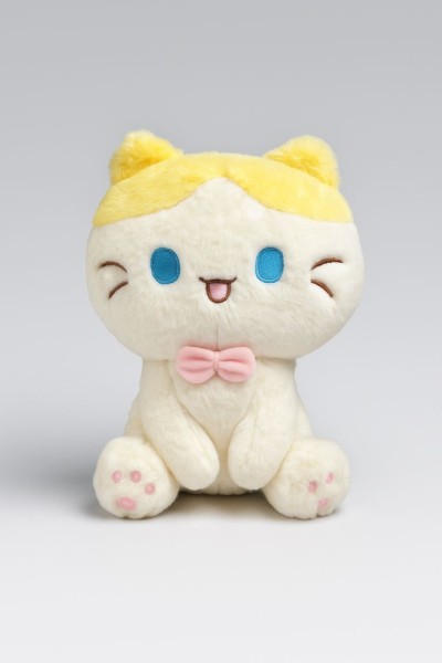 Мягкая игрушка "Cat smiling", yellow, 20 см 