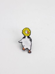 Значок металлический iLikeGift "Flower goose"
