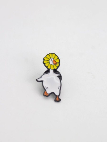 Значок металлический iLikeGift "Flower goose" 