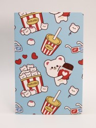 Блокнот (А5) "Bear fastfood", blue (14.5х21 см)