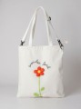 Сумка шоппер "Wonder flower land", white