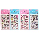 Пузырчатые наклейки с горячим золотом "Hello Kitty и друзья" (10*24 см), mix