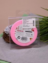 Лента для декора и подарков "Ribbon of magic", neon light pink (1,5 см*1 м)