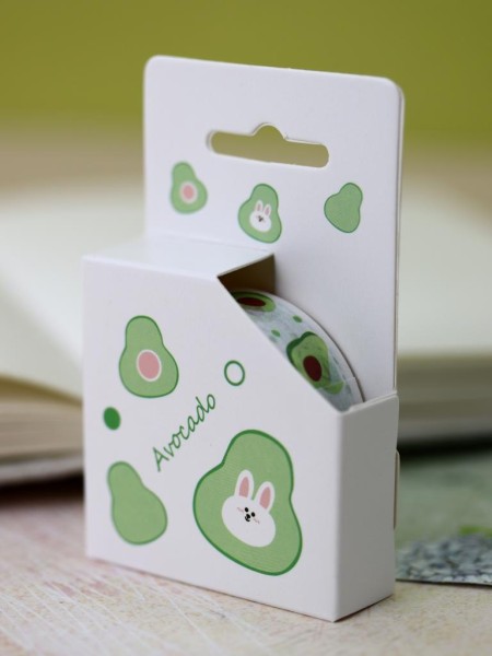 Декоративный скотч «Funny avocado», bunny 
