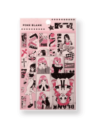 Наклейки "Pink girl"