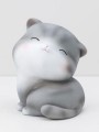 Копилка "Gray cat", turned around (19,5 см), пластик