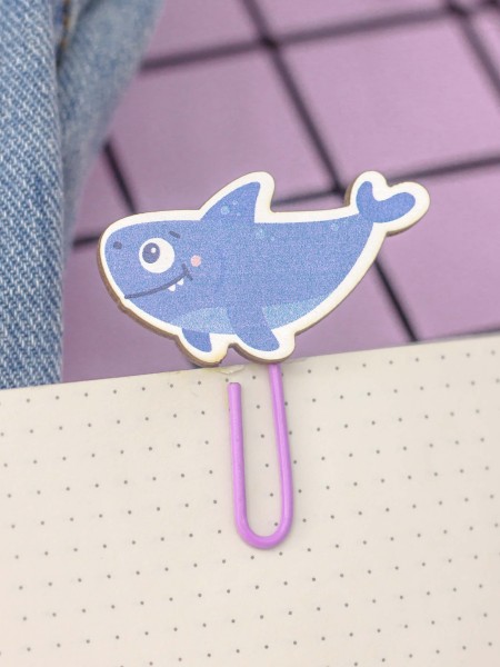 Закладка – скрепка "Blue shark" 