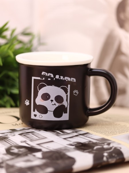 Кружка «Cute panda», black (320 ml) 