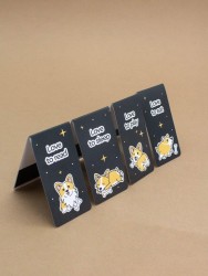 Набор магнитных закладок "Corgi love", 4 шт., 35х70 мм