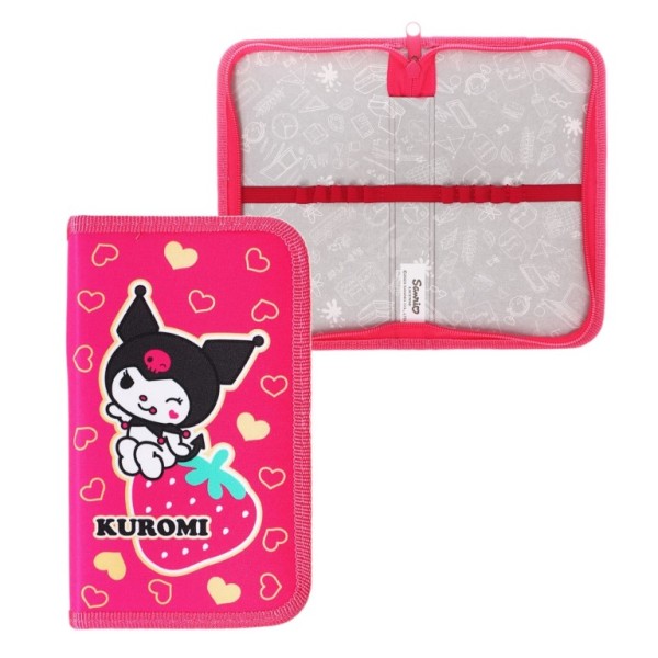 Пенал корпусный "Kuromi" (19*11 см) 