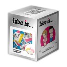 Сливочные жевательные конфеты "Love is", 18шт микс, Серебрянная серия