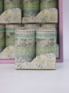Набор декоративного скотча 10 шт. "Flower power", green