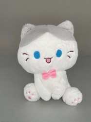 Мягкая игрушка "Cat smiling", grey, 20 см