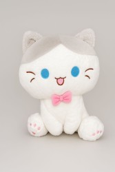 Мягкая игрушка "Cat smiling", grey, 20 см