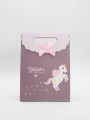 Пакет подарочный  (M) "Lovely unicorn", brown (19x 9 x 27)