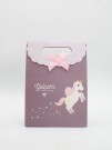 Пакет подарочный  (M) "Lovely unicorn", brown (19x 9 x 27)