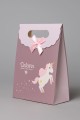 Пакет подарочный  (M) "Lovely unicorn", brown (19x 9 x 27)