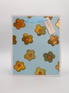Пакет подарочный «Happy flowers», blue (26*32*12.5)