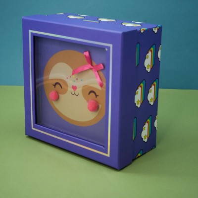 Подарочная коробка «Cute sloth», 17*17*8