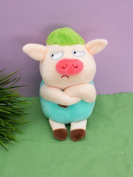 Мягкая игрушка "Sad pig", blue, 20 см 