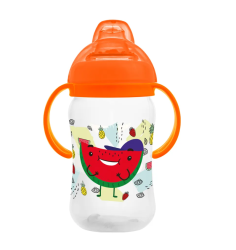 Бутылочка поильник "Watermelon" с силиконовым носиком и ручками (270 ml)