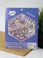 Наклейки+пинцет для творчества румбокс "Атракционы", фиолетовые (16*20 см)