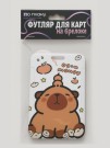 Футляр для карт с брелоком ПО ПЛАНУ. "Money", brown