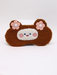 Маска для сна гелевая "Curly cuties", brown
