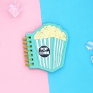 Блокнот фигурный ПВХ на гребне А6 "Popcorn" 9*10 см 70 гр