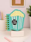 Блокнот фигурный ПВХ на гребне А6 "Popcorn" 9*10 см 70 гр