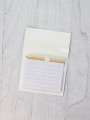 Магнитный блок для записей с карандашом «Simple», white, 10х14 см