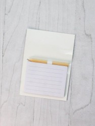 Магнитный блок для записей с карандашом «Simple», white, 10х14 см