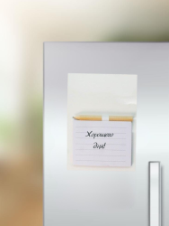 Магнитный блок для записей с карандашом «Simple», white, 10х14 см