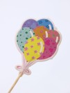 Набор шпажек для торта 12 шт. "Festive balloons" (8 см)