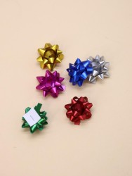 Набор бантов для декорирования подарков 6 шт. "Starflower", 2,5 см