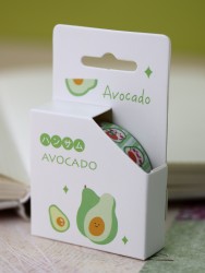 Декоративный скотч «Funny avocado», avowhite