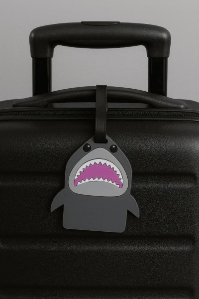 Бирка для багажа "Shark", grey 