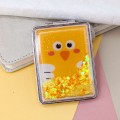 Зеркало-шейкер раскладное "Animal owl", yellow (8*6 см)