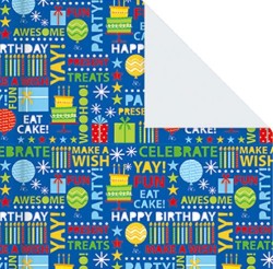 Упаковочная бумага «Birthday Delight» 1 рулон, 50*70 см