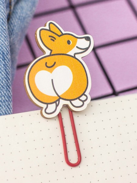 Закладка – скрепка "Corgi" 