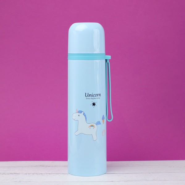 Термос "Unicorn", blue (500ml) 