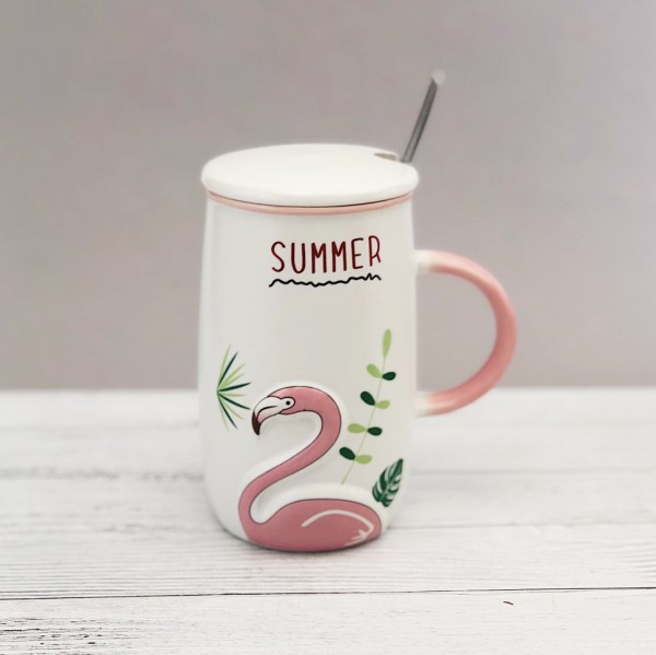 Кружка "Flamingo summer" (500ml) 