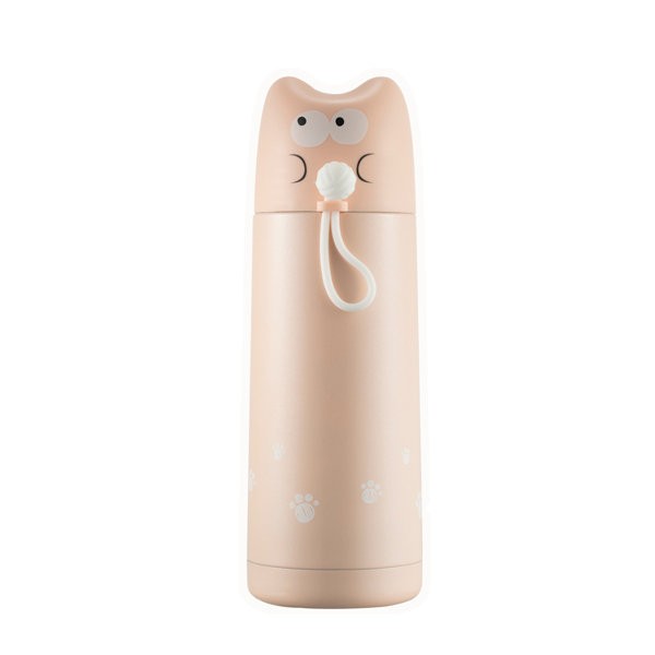 Термос "Кот с клубком", orange (370 мл) 