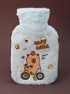 Грелка мини плюшевая "Capybara", blue, 300 мл (20*12 см)