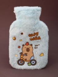 Грелка мини плюшевая "Capybara", blue, 300 мл (20*12 см)